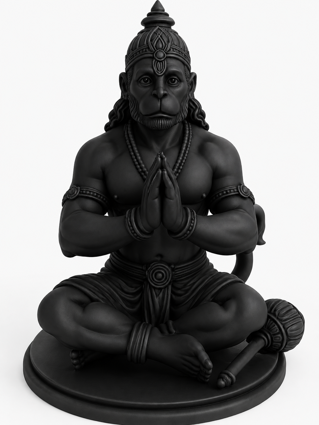 Hanuman Ji Murti - Premium 3D Printed Divine Home Mandir & Car Decor