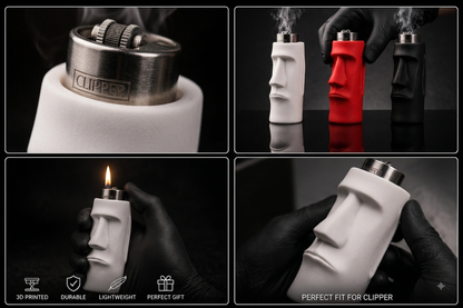 3D Printed Moi Moi Face Lighter Case – Premium Clipper Cover