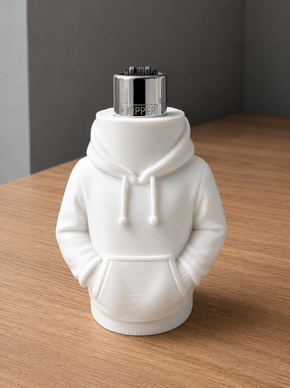 3D Printed Mini Hoodie Lighter Case – Premium Clipper Cover