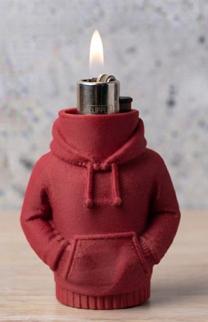 3D Printed Mini Hoodie Lighter Case – Premium Clipper Cover