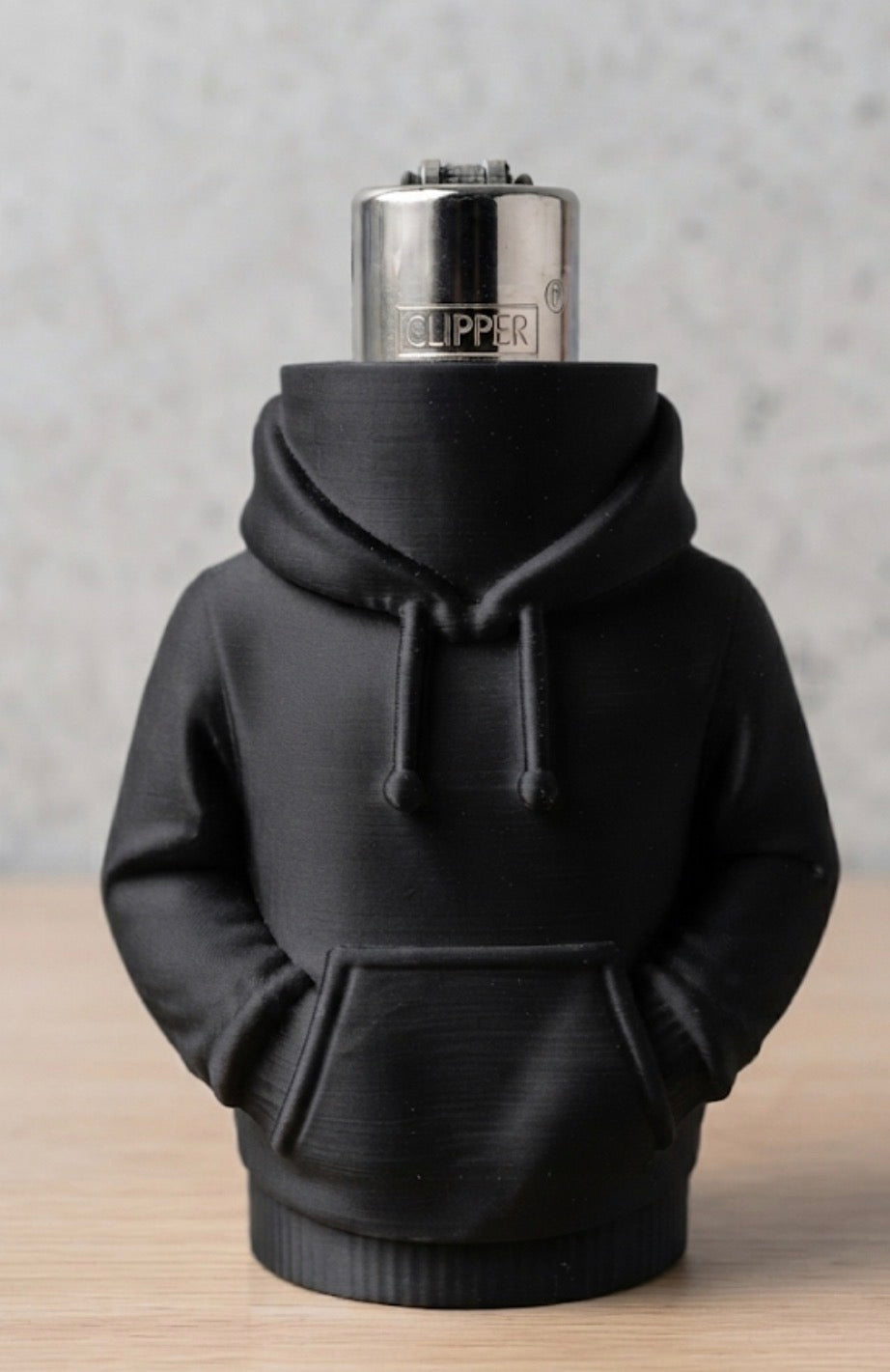 3D Printed Mini Hoodie Lighter Case – Premium Clipper Cover