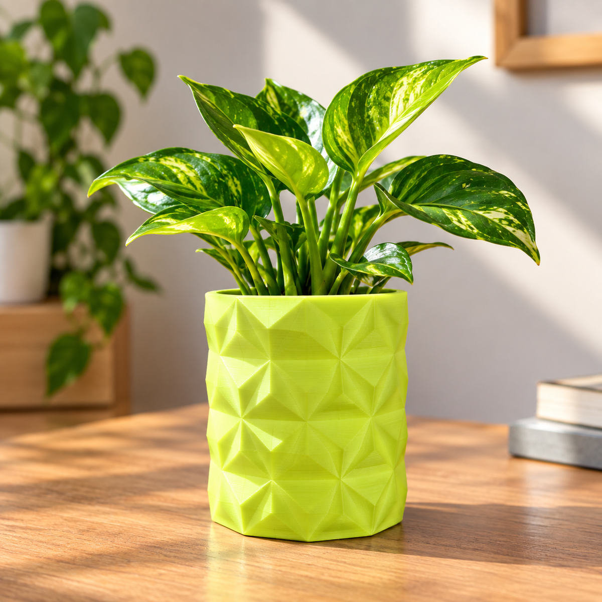 Geometric Mini Flower Pot | Modern Decorative Planter for Small Plants & Succulents