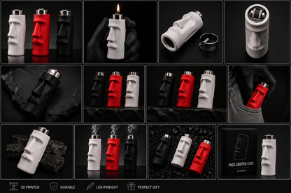 3D Printed Moi Moi Face Lighter Case – Premium Clipper Cover