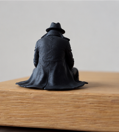 Noir Spider Vigilante – Sitting Ledge 3D Printed Figure